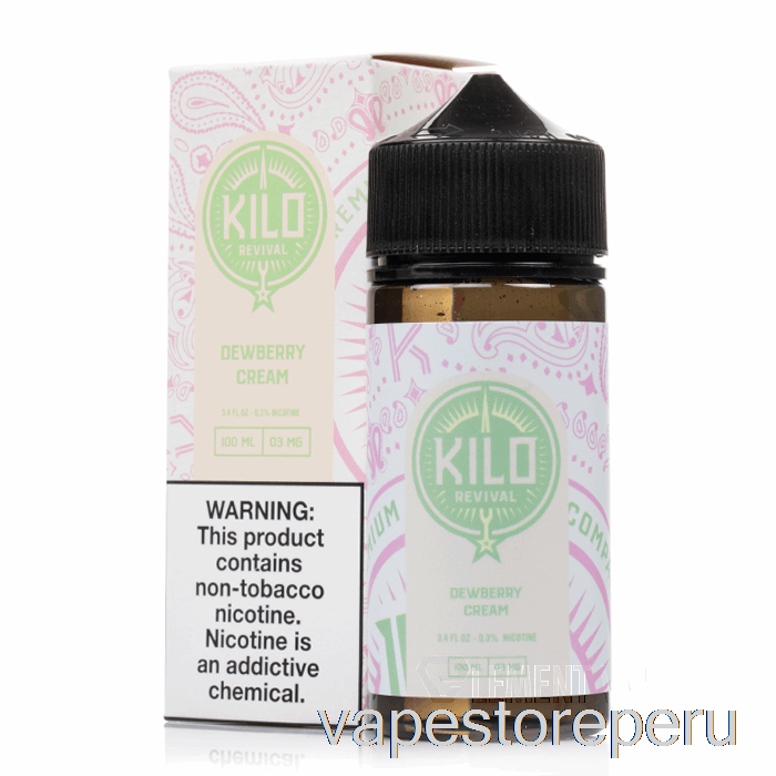 Vape Sin Nicotina Peru Dewberry Cream - Kilo Revival - 100ml 0mg